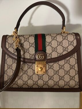 Ophidia Medium Top Handle Bag